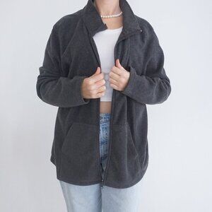 Vintage Acx Sport Plus Graphite Gray Zip Up Fleece Gorpcore Outdoor Sweater 2X